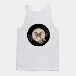 Vinyl - Butterlfy Flowers (Torn Book) Tank Top